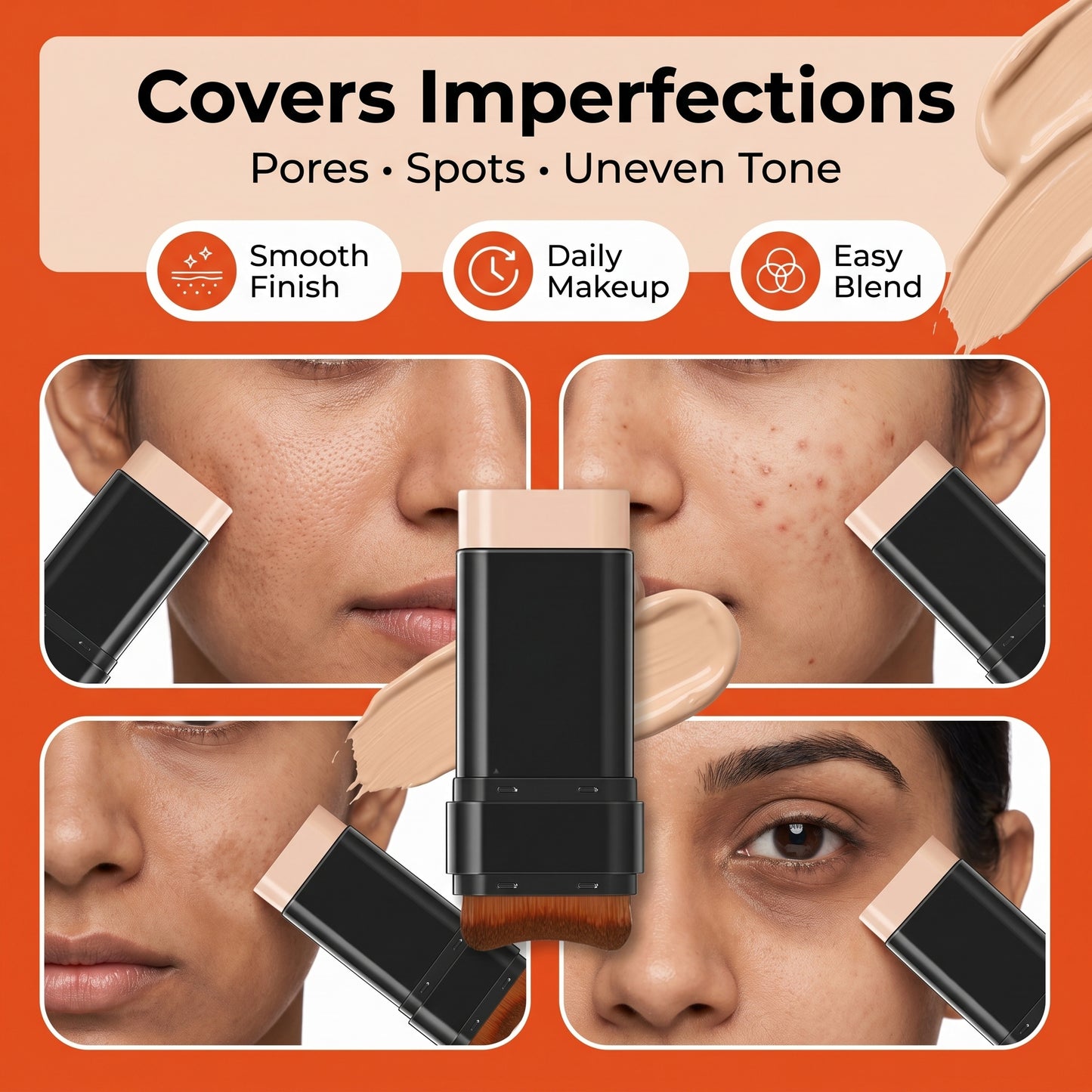 2-in-1 Korean Magic Foundation Stick