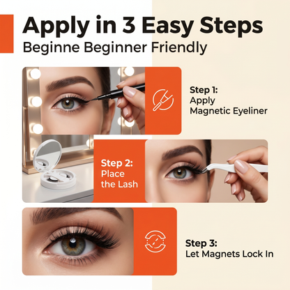 Magnetic Eyelashes Kit - Get Salon-Style Lashes in 30 Seconds