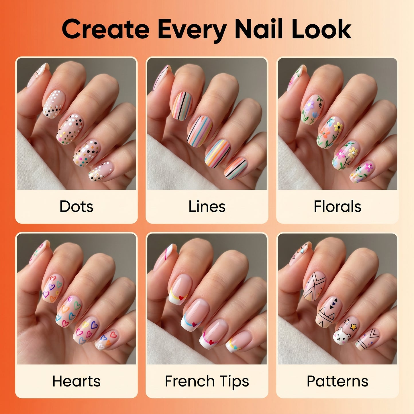Nail Art Marker Pens – 12 Color DIY Nail Design Set